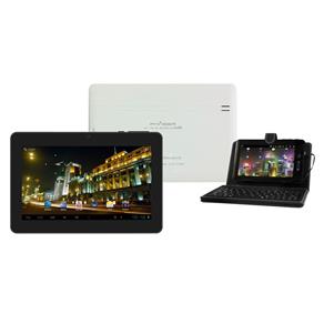 Tablet Phaser Kinno Plus S Tela 7" com Capa e Teclado, 4GB, Câmera, Wi-Fi, Suporte à Modem 3G e Android 4.0 - Branco