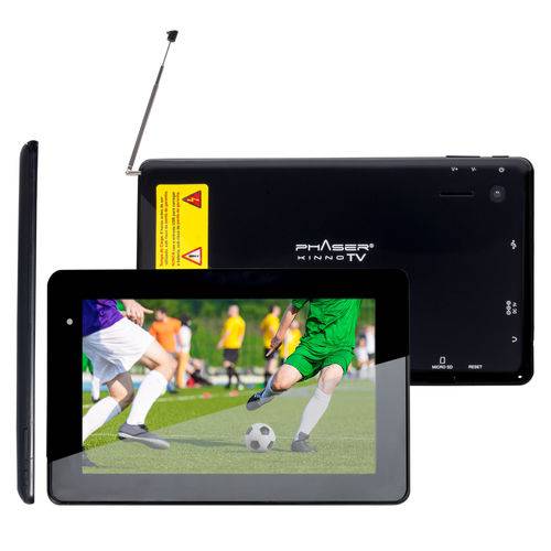 Tudo sobre 'Tablet Phaser Kinno Tv Digital/analógica 4gb Tela 7" Android 4.0 Preto'