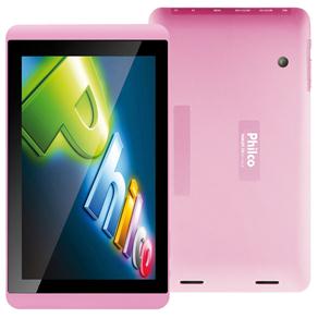 Tablet Philco 7A-R111A4.0 Rosa com Tela 7" com 8GB, Entrada Micro USB, Saída Mini HDMI, Slot para Cartão, Wi-Fi e Android 4.0