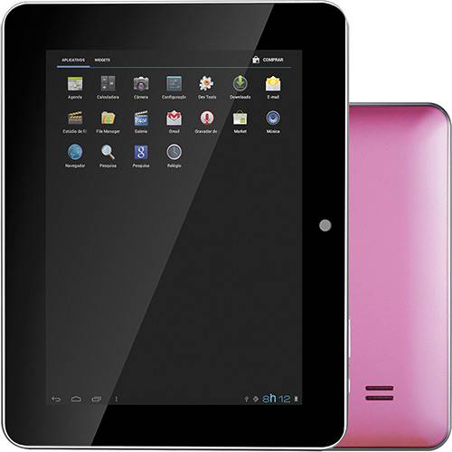 Tudo sobre 'Tablet Philco 8A-R111A com Android 4.0 Wi-Fi Tela 8" Touchscreen Rosa e Memória Interna 8GB'