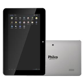 Tablet Philco A-S111A com Tela de 10.1", 8GB, Câmera 2GB, Wi-Fi, Entrada Micro-USB, Saída Mini-HDMI, Entrada para Cartão e Android 4.0 - Prata
