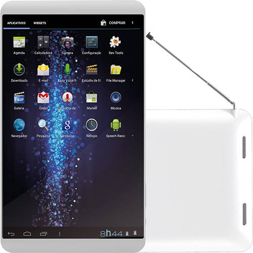 Tudo sobre 'Tablet Philco com TV Digital 7A-B111A 8GB Wi-fi Tela 7" Android 4.0 Processador Cortex A8 1.0 GHz - Branco'