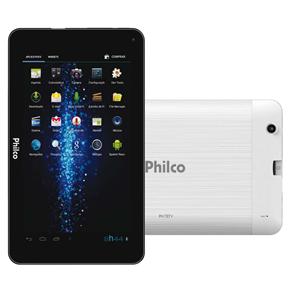Tablet Philco ETV com Tela 7”, 8GB, Android 4.2, TV Analógica e Digital, Câmera 2MP e Processador Dual-Core de 1.2 GHz - Branco