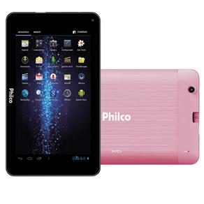 Tablet Philco ETV com Tela 7”, 8GB, Android 4.2, TV Analógica e Digital, Câmera 2MP e Processador Dual-Core de 1.2 GHz - Rosa
