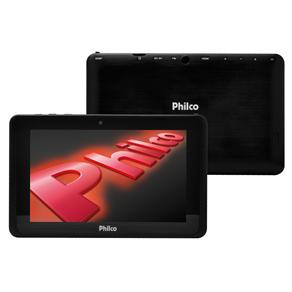 Tablet Philco P711A4.2 DTV Preto com Tela 7", 8GB, TV Digital, 2 Câmeras, Slot para Cartão, Android 4.2 e Processador Dual-Core de 1.0Ghz