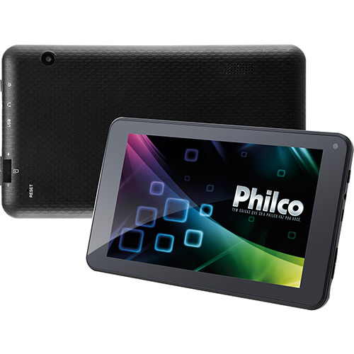 Tablet Philco PH7PP 8GB Wi-Fi Tela 7" Android 6.0 Processador RK3126 Quad Core - 1.2Ghz - Preto