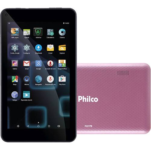 Tudo sobre 'Tablet Philco Ph7pr 8gb Wi-fi Tela 7" Android 5.1 Processador Quad-core Rk3126 - 1.2ghz - Rosa'