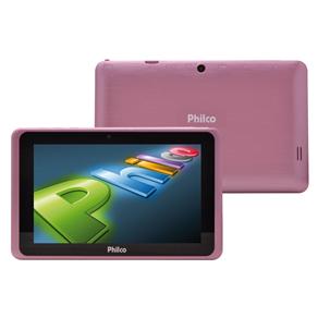 Tablet Philco R711A4.2 DTV Rosa com Tela 7", 8GB, TV Digital, 2 Câmeras, Slot para Cartão, Android 4.2 e Processador Dual-Core de 1.0Ghz