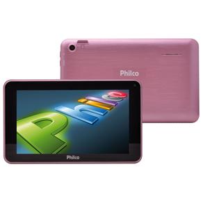 Tablet Philco R711A4.2 Rosa com Tela 7", 8GB, 2 Câmeras, Entrada Micro USB, Slot para Cartão, Android 4.2 e Processador Dual-Core de 1.2Ghz
