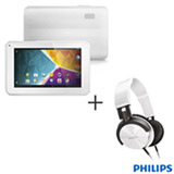 Tablet Philips PI3100W2X/78 Branco, Wi-Fi, Android 4.1, Dual-core 1,5GHz, 8GB, LCD 7" + Headphone Philips Branco SHL3000
