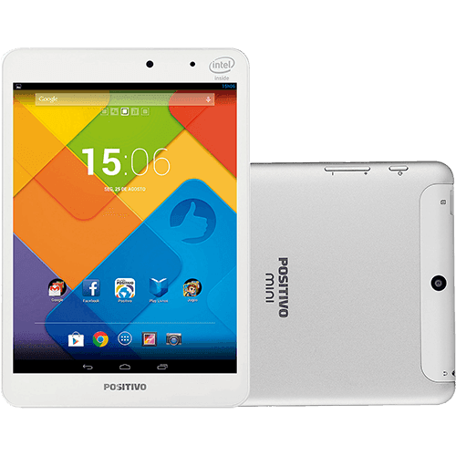 Tablet Positivo Mini Quad 8GB Wi-Fi Tela 7.85" Android 4.2 Processador Intel Atom Quad Core 1.8 Ghz - Branco