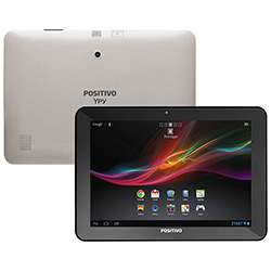 Tablet Positivo YPY L1000 16GB Wi-fi Tela 10.1" Android 4.1 Processador Cortex A9 Dual-core 1.5 GHz - Prata