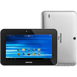 Tablet Positivo YPY L700 com Android 4.1 Wi-Fi Tela 7'' Touchscreen Prata e Memória Interna 4GB