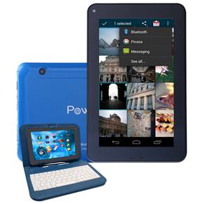 Tudo sobre 'Tablet PowerFast TCTB7106DC 3G Plus com Tela 7", 4GB , Capa com Teclado, Slot para Cartão, Câmera 1.3MP, Wi-Fi, Buetooth e Android - Azul'