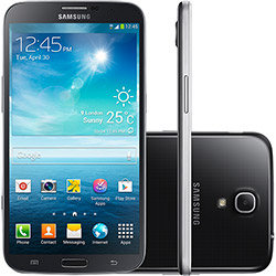 Tablet Samsung Galaxy Mega GT-I9200 com Android 4.1 Wi-Fi e 3G Tela 6.3" Touchscreen Preto Função Celular e Memória Interna 8GB