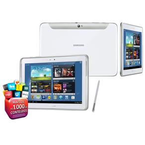 Tablet Samsung Galaxy Note 10.1 N8000 3G com Tela 10.1", 16GB, Quad Core 1.4GHz, Faz Ligações, Câmera 5MP, Wi-Fi, AGPS, S-Pen e Android 4.0 - Branco