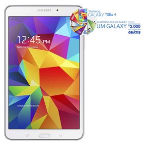 Tablet Samsung Galaxy Tab 4 com Tela 8” SM-T330, 16GB, Processador Quad Core 1.2 Ghz, Câmera 3MP, Wi-Fi, GPS e Android 4.4 - Branco