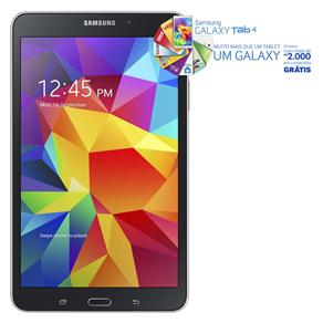 Tablet Samsung Galaxy Tab 4 com Tela 8” SM-T330, 16GB, Processador Quad Core 1.2 Ghz, Câmera 3MP, Wi-Fi, GPS e Android 4.4 - Preto