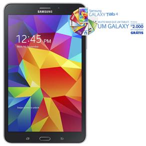 Tablet Samsung Galaxy Tab 4 com Tela 8” T331N, 3G, 16GB, Processador Quad Core 1.2 Ghz, Câmera 3MP, Wi-Fi, GPS e Android 4.4 - Preto