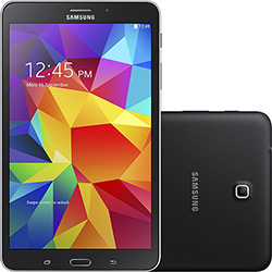 Tablet Samsung Galaxy Tab 4 T331 16GB Wi-fi + 3G Tela TFT HD 8" Android 4.4 Processador Qualcomm Quad-core 1.2 GHz - Preto