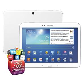 Tablet Samsung Galaxy Tab 3 com Tela 10.1” GT-P5210 com 16GB, Processador Dual Core de 1.6GHz, Câmera 3MP, Wi-Fi, AGPS e Android 4.2 – Branco