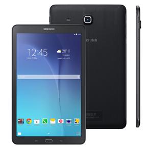 Tablet Samsung Galaxy Tab e 9.6 3G SM-T561 com Tela 9.6”, 8GB, Câmera 5MP, GPS, Android 4.4, Processador Quad Core 1.3 Ghz - Preto