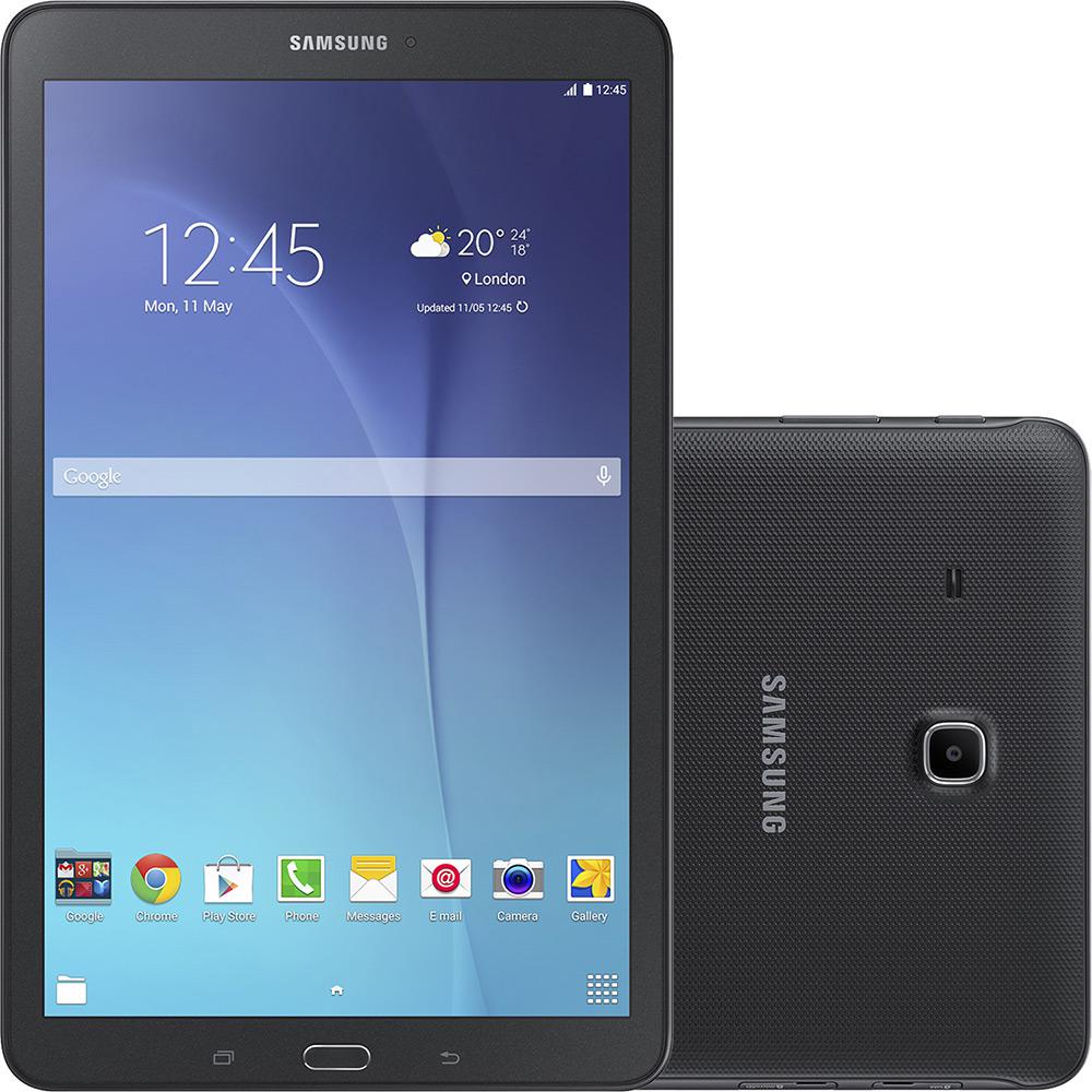Tamanhos, Medidas e Dimensões do produto Tablet Samsung Galaxy Tab e T561M 8GB Wi-Fi 3G Tela 9.6" Android 4.4 Quad-Core - Preto