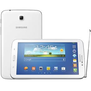 Tablet Samsung Galaxy Tab 3 3G com Tela 7” SM-T211M, TV Digital, 8GB*, Processador Dual Core de 1.2GHz, Câmera 3MP, Wi-Fi, AGPS e Android 4.1 - Branco