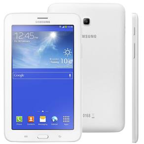 Tablet Samsung Galaxy Tab 3 Lite SMT111M Branco com Tela 7”, Wi-Fi, 3G, 8GB, Processador Dual Core de 1.2GHz, Câm. 2MP, AGPS, Bluetooth e Android 4.2