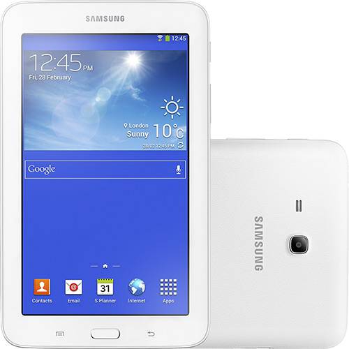 Tudo sobre 'Tablet Samsung Galaxy Tab 3 Lite T110N 8GB Wi-fi Tela TFT HD 7" Android 4.2 Processador Dual-Core 1.2 GHz - Branco'