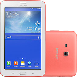 Tablet Samsung Galaxy Tab 3 Lite T110N 8GB Wi-fi Tela TFT HD 7" Android 4.2 Processador Dual-core 1.2 GHz - Rosa