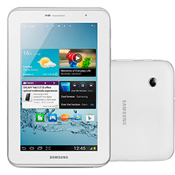 Tablet Samsung Galaxy Tab 2 P3110 com Android 4.0 Wi-Fi Tela 7'' Touchscreen Branco e Memória Interna 16GB