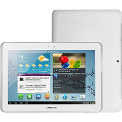 Tablet Samsung Galaxy Tab 2 P5100 com Android 4.0 Wi-Fi e 3G Tela 10.1'' Touchscreen Branco e Memória Interna 16GB