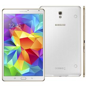 Tablet Samsung Galaxy Tab S com Tela 8.4” Super Amoled, 16GB, Processador Octa-Core, 4G, Câmera 8MP, Wi-Fi, A-GPS e Android 4.4 - Branco