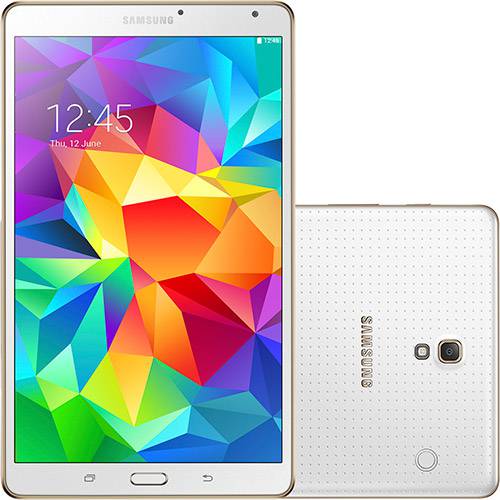 Tablet Samsung Galaxy Tab S T700N 16GB Wi-fi Tela Super Amoled WQXGA 8.4'' Android 4.4 Processador Octa Core com Quad 1.9 GHz + Quad 1.3 Ghz - Branco