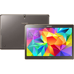 Tablet Samsung Galaxy Tab S T800N 16GB Wi-fi Tela Super AMOLED+ 10.5" Android 4.4 Processador Octa-Core com Quad 1.9 GHz + Quad 1.3 Ghz - Bronze