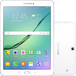 Tablet Samsung Galaxy Tab S2 T815 32GB Wi-Fi 4G Tela AMOLED 9.7'' Android 5.0 Processador Octa Core 1.9 Ghz+1.3GHz - Branco