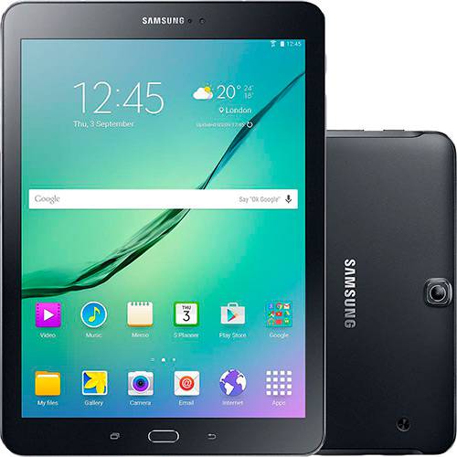 Tamanhos, Medidas e Dimensões do produto Tablet Samsung Galaxy Tab S2 T819 32GB Wi-Fi 4G Tela 9.7" Android Processador Octa Core - Preto