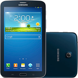 Tablet Samsung Galaxy Tab 3 T211 8GB Wi-fi + 3G Tela 7" Android 4.1 Processador Cortex-A9 Dual-core 1.2 GHz - Preto