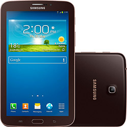 Tablet Samsung Galaxy Tab 3 T2110 8GB Wi-fi + 3G Tela 7" Android 4.1 Processador Cortex-A9 Dual-core 1.2 GHz - Marrom