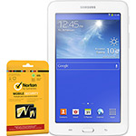 Tablet Samsung Galaxy Tab 3 T110N Lite Branco + Norton Mobile Security 2014
