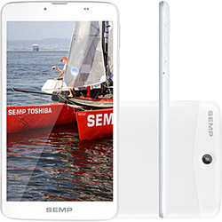 Tablet Semp Toshiba TA-0708G 8GB Wi-fi + 3G Tela 7" Android 4.4 Preto Processador Dual Core 1.3GHz - Branco