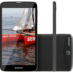 Tablet Semp Toshiba TA-0708G 8GB Wi-fi + 3G Tela 7" Android 4.4 Preto Processador Dual Core 1.3GHz - Preto