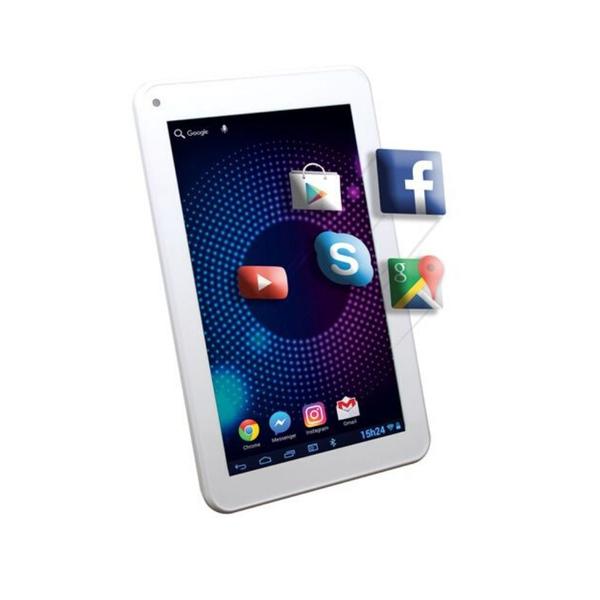 Tablet T 7.0 Quad Core 1Gb Wifi Android 6.0 8gb Branco 6919-7 - Dazz