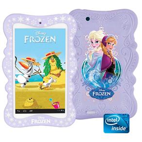 Tablet TecToy Frozen TT5400i com Tela 7", 8GB, Câmera 2MP, Suporte à Modem 3G, Wi-Fi e Processador Intel Atom de 1.2 GHz Dual Core + Capa Protetora