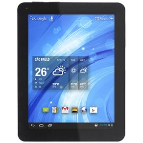 Tablet TecToy Glow TT2905 com Tela 9.7", 8GB, Câmera, Slot para Cartão, Wi-Fi, Bluetooth, Suporte a Modem 3G e Android 4.1 - Preto/Branco
