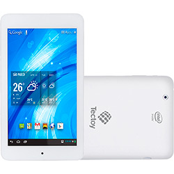 Tablet Tectoy Veloce TT-5000i 8GB Wi-Fi Tela IPS 7" Android 4.2 Processador Intel Atom 1.2 GHz Dual Core Branco