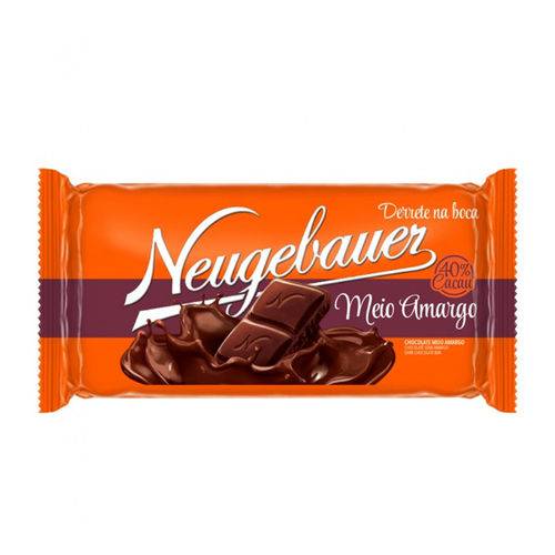 Tablete Chocolate Meio Amargo 40% Cacau 100g - Neugebauer