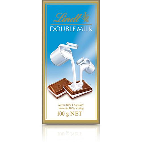 Tablete Chocolate Suíço Double Milk 100g - Lindt