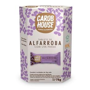 Tablete de Alfarroba com Uva-Passa 16und de 11g Carob House
